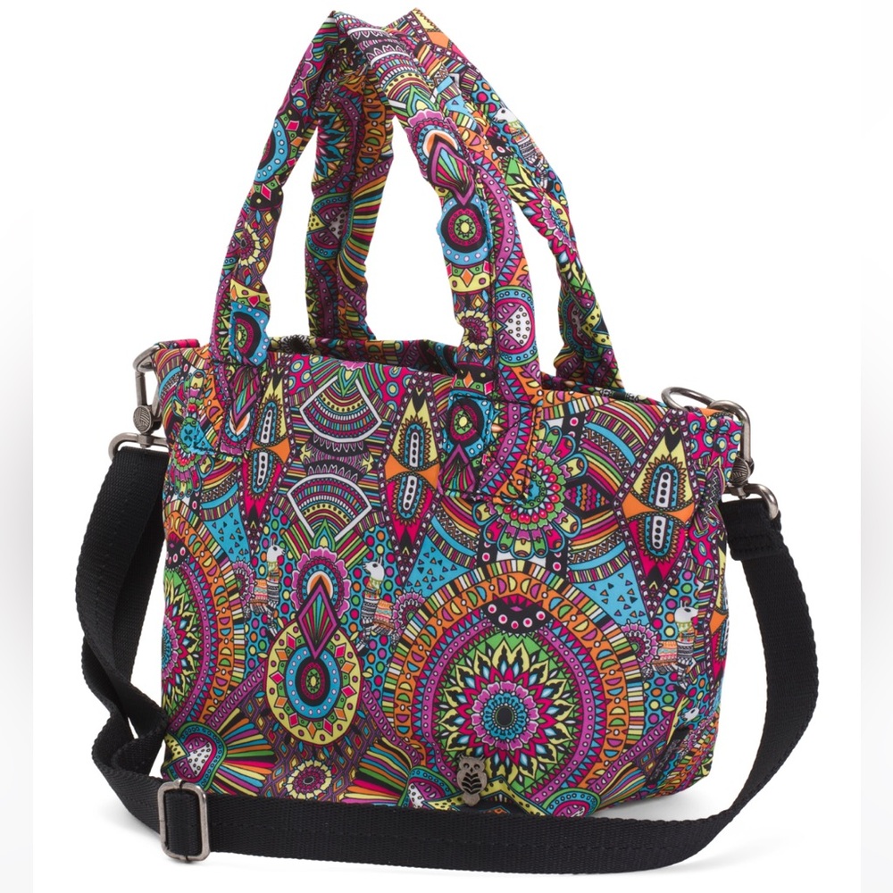 NWT Sakroots Colorful Printed Twill Tote Purse With Pouch